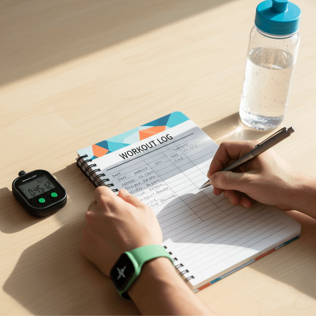 Fitness progress tracking and workout notes